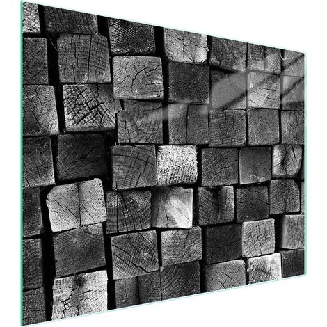 Glasschneidebrett 52x40 Holz