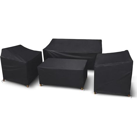 4 pièces mobilier de patio rotin Divers accessoire de portail, imperméable, résistant au vent, avec boucle de ceinture et cordon de serrage (1/5)