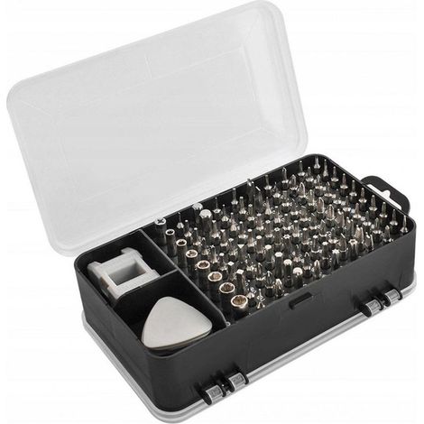 110 embouts Torx kit tournevis précision, magnétiques, poignée antidérapante, pour réparation électronique (1/4)