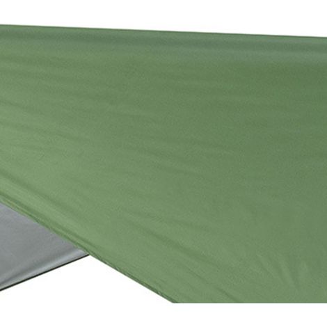 Wasserdichtes und sonnenschützendes Multifunktions-Zeltvordach, geeignet für Camping im Freien und Strände, silbergrün, 300x400 cm. (1/4)
