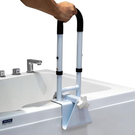 Barra de apoyo para bañera para personas mayores, barra de apoyo para bañera, barra de acceso de seguridad para bañera, barra de bañera sin perforaciones, soporte para adultos y personas mayores, mang (1/5)