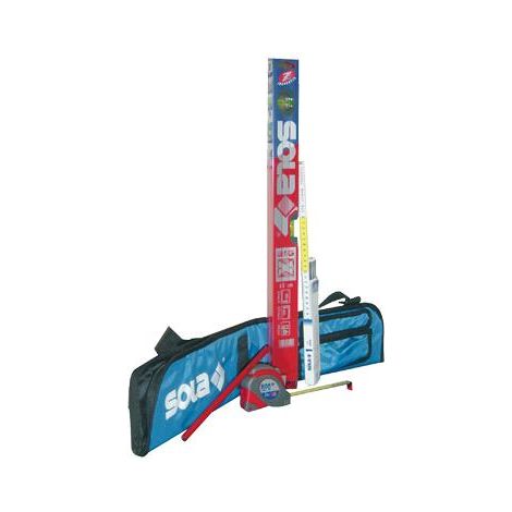 SET BIGx SOLA SACCA MULTIUTENSILI CM. 100 CON LIVELLA, FLESSOMETRO, DOPPIO METRO E MATITA (1/2)