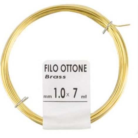 20 x MATASSINA FILO OTTONE D 1,0MM   7M
