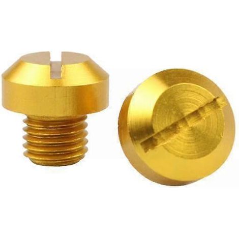 Lot de 2 vis M10x1,25 pour rétroviseurs, filetage plaqué or. (1/5)