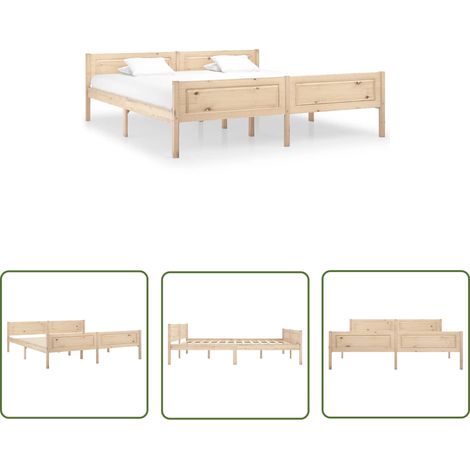 Lit Bois de pin massif 180x200 3 (1/5)