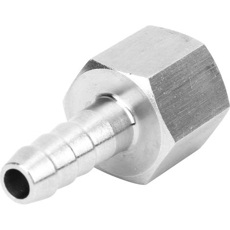 2PCS Connecteur à filetage femelle BSPP 3/8 po Joint à barbes Raccord rapide pneumatique (3/8 po - 6 mm)