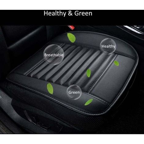 Housse de siège auto universelle – Tissus PU haut de gamme – Charbon de bambou activé – Antidérapante avec fond en caoutchouc – Compatible 95% voitures (1/3)