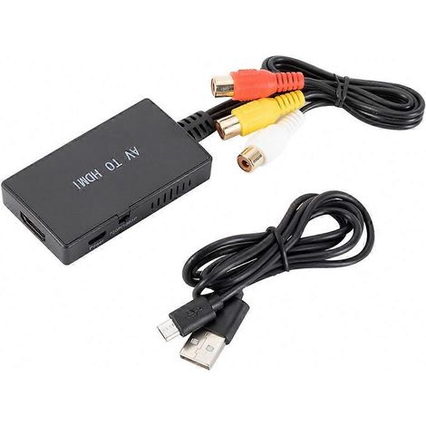 Adaptateur RCA vers HDMI pour console de jeux compatible PAL (1/5)