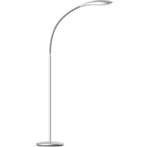 LAMPARA LED DE PIE 12W 3000K 100º 230V PLATA (1/2)