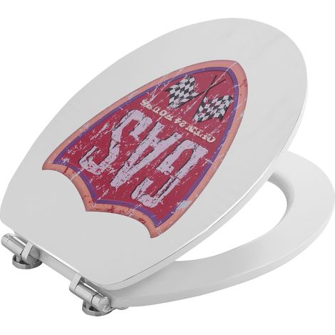 Seat Wc Avec Gaz Shield Metal Decoration