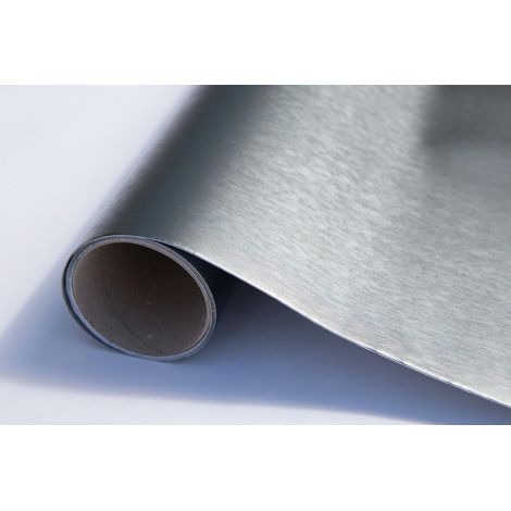d-c-fix Pellicola Adesiva per mobili Metallizzata Edition grigio PVC plastica vinile impermeabile decorativa per cucina, armadio, porta carta rivestimento 67,5 x 150 cm (1/3)