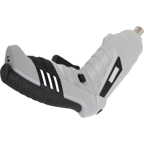 Visseuse électrique sans fil rechargeable 3.6V avec 2 embouts, set outil perçage bricolage meuble ABS blanc (1/5)