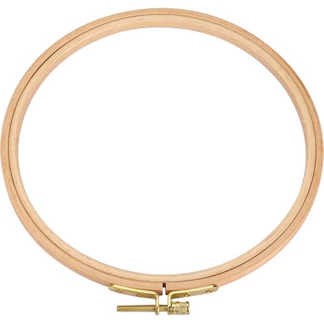 Cercle à broder en bois 18cm pour point de croix, broderie à la main et loisirs créatifs DIY (1/5)
