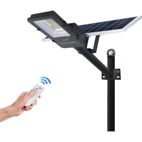 Jandei - Farola solar 100W 1950 Lúmenes panel orientable 6000K exterior ion litio (1/5)
