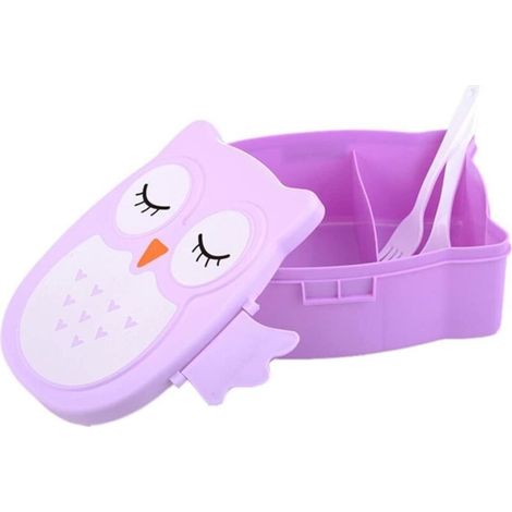 Bento-Lunchbox in Form einer chinesischen Eule, leicht zu öffnen und zu verstauen, ideal für die Mikrowelle.