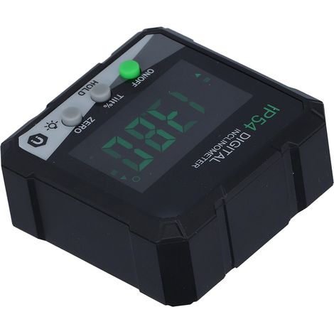 Inclinomètre numérique magnétique avec écran LCD rétroéclairé, rapporteur niveau mesure angle 4x90°, aimant, pour professionnels (1/5)