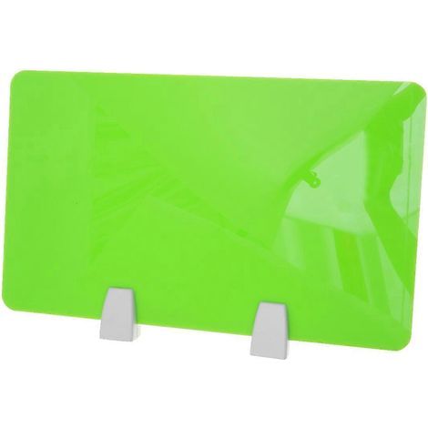 Acryl-Tischabtrennung mit Clip, 50 x 30 cm (grün) - 50,00 x 30,00 x 0,40 cm - Grün (1/4)