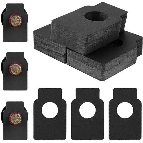 Étiquettes jetables noires kraft pour bouteilles de vin, paquet de 300, pour l'organisation de votre cave, 5,7 x 8,9 cm (1/4)
