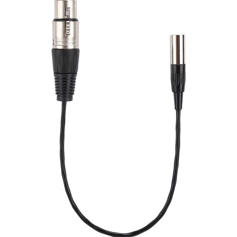 Câble audio Mini XLR 3 broches mâle vers XLR 3 broches femelle avec blindage aluminium et fil de cuivre (1/5)