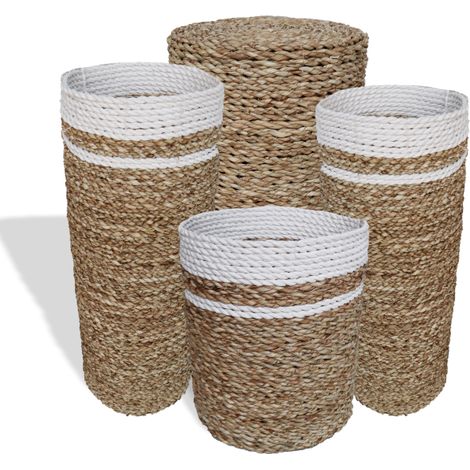 Ensemble jonc de mer - 2 vases et 2 bacs- Vendu par 1