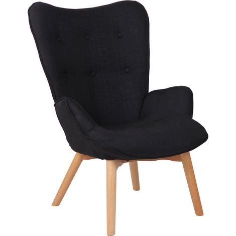 Lounger Durham Stoff schwarz