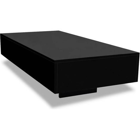 Maison Exclusive - Couchtisch Hochglanz-Schwarz