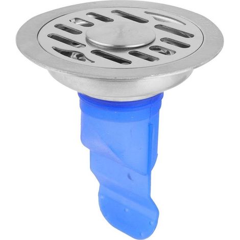 Desagüe de piso de baño de acero inoxidable - rejilla de desagüe - dispositivo de desagüe de acero inoxidable duradero (10 cm) (1/2)