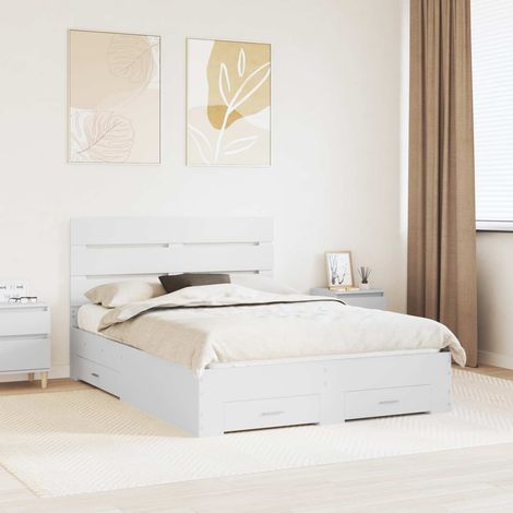 Estructura de cama con cajón 160 x 200 cm Madera de ingeniería