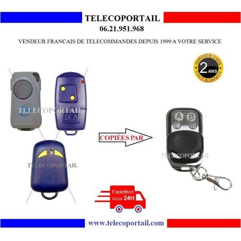 TELECOMMANDE DEA GENIE S - TELECOMMANDE COPIEUSE DEA GENIE S, GOLD S1, GOLD S2, PUNTO S2, PUNTO S4 - BIP PORTAIL