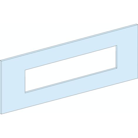 Plastron découpé modulaire 500x250mm pour 3/4 NSX250 verticaux blanc dans armoire PRISMA Pet G