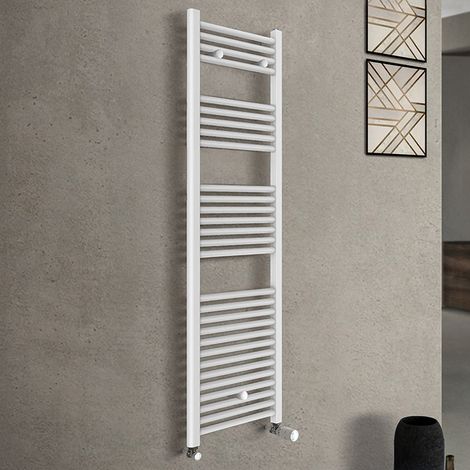Termoarredo scaldasalviette bianco L 45x142 interasse 40 cm (1/4)