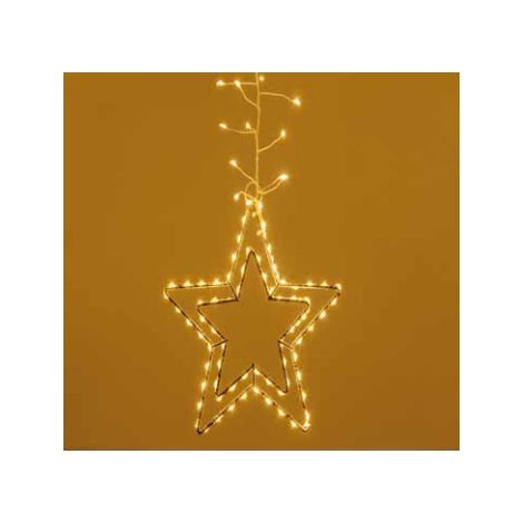 LOTTI Ice CLuster Light con stella 392 MicroLED Bianco caldo (1/3)