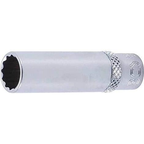 Douille Longue 6,3 mm (1/4) - Douze Pans, 10 mm - Précision et Durabilité, Acier, Zones Difficiles - D-Work