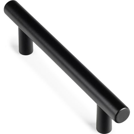 Tirador de Asa para Mueble  Estilo Contemporáneo  Fabricado en Acero Inox  Acabado en Negro Mate  Distancia Entrepuntos: 96 mm  Medidas 1361232 mm  Fijación Atornillado  Incluye Tornillos M4  2 Unidad