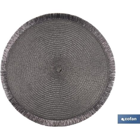 Pacco da 6 sottopiatti rotondi argento 38 cm - eleganti e pratici (1/4)