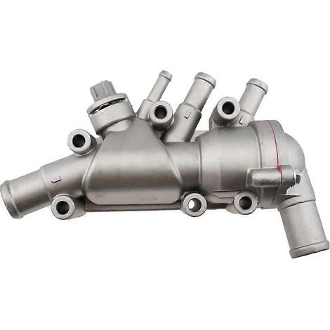 Compatible avec le boîtier de thermostat Ka 1.3 1.6, bride de sortie de pompe à eau de refroidissement moteur 1130416 1218087 1337823 XS6E-8A586-AG (1/5)