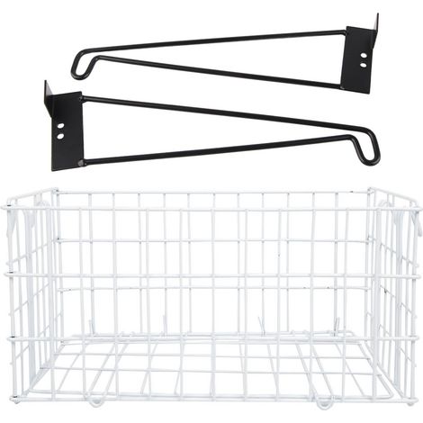 Panier arrière pliant 40x26x20cm en métal antirouille, grand volume pour fauteuil roulant (1/5)