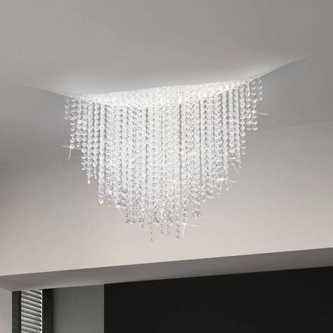 Kolarz FONTE DI LUCE - Plafonnier LED Designer Cristal Intégré Blanc Mat (1/4)