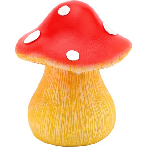Boîte à clés cachée en faux champignon, pour cacher l'extérieur, cacher les pièces de rechange, coffre-fort, jardin extérieur, cour, résine (1/5)