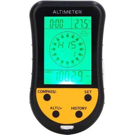 Altimètre - Baromètre - Thermomètre - 8 En 1 - Portable - ABS - Pour Randonnée - 1 Pièce (1/5)