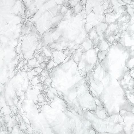 Marble Effect White Vinyl Washable Peel & Stick Self Adhesive 2m x 45cm (1/4)