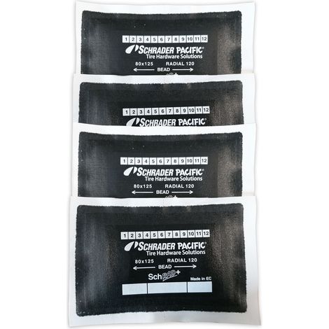 Emplatres pour pneus 4 pieces de 125x 80