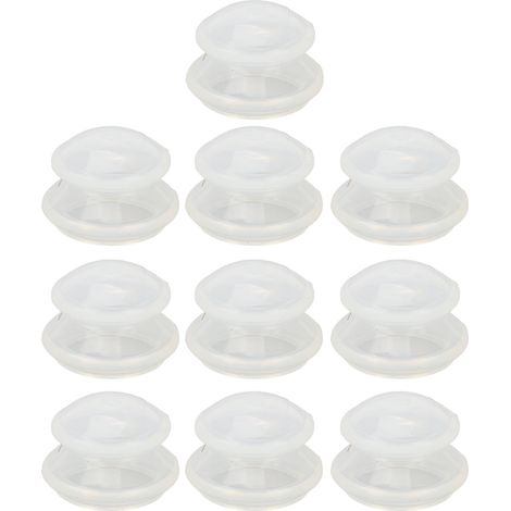 Lot de 10 ventouses faciales en silicone professionnel pour réduire la cellulite - Tasses de succion souples (1/5)