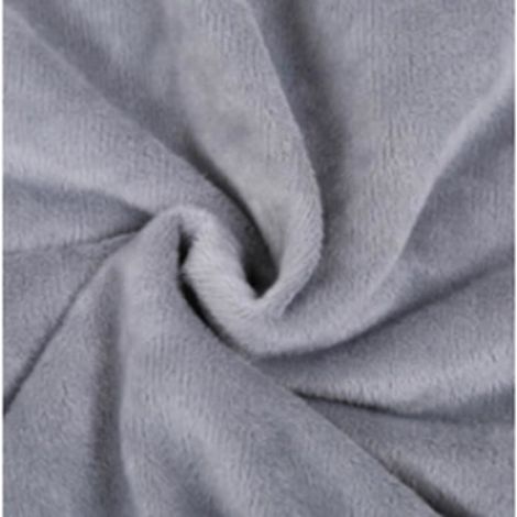 Couverture Polaire - 130 x 160 cm - Pour Canapé Lit ou Extérieur - Gris - 1 Pièce (1/4)
