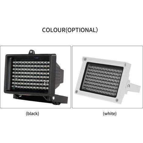 Illuminateur infrarouge 96 LED étanche – Vision nocturne automatique – Distance de visualisation 10-60m – Pour caméras de sécurité CCTV (1/5)