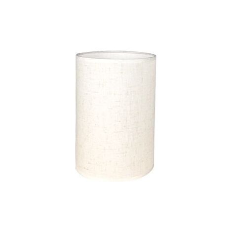 Abat-jour cylindrique en lin naturel 14cm – Hauteur 20cm – Pour lampe de table, suspension, lampadaire – Installation rapide