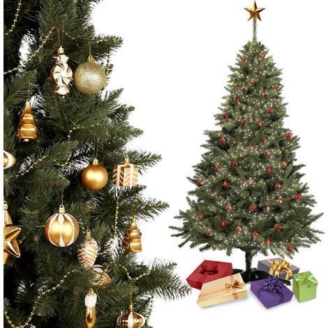 KADAX Albero di Natale artificiale in abete rosso 220 cm Naturale caucasico (1/5)