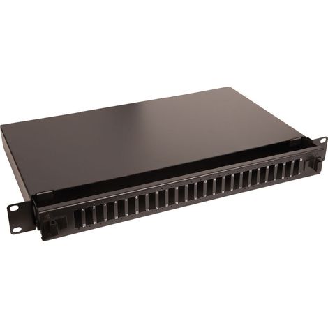 Lanview 19" 1U 24-Port Glasfaser-Patchpanel für SC Duplex/LC Quad-Anschlüsse, LVO231552