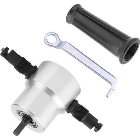 Grignoteuse - Outil de coupe pour métaux, grignoteuse électrique pour perceuse, double outil de coupe pour l'entretien et la réparation automobile - RW (1/5)