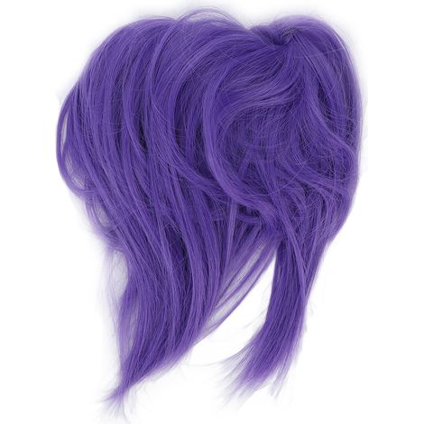Chignon synthétique désordonné à la mode, accessoire de coiffure queue de cheval pour femmes et filles, couleur violet Q17 (1/5)